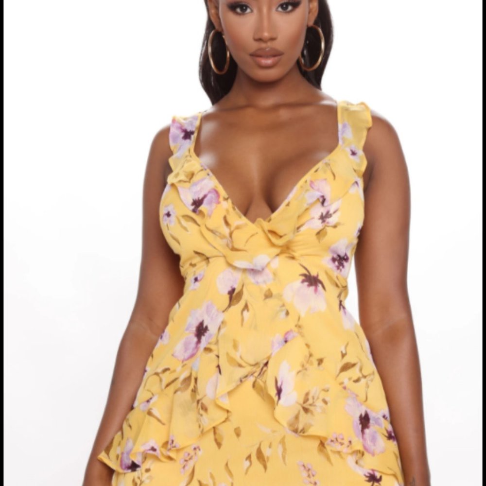 Printed Mini Dress